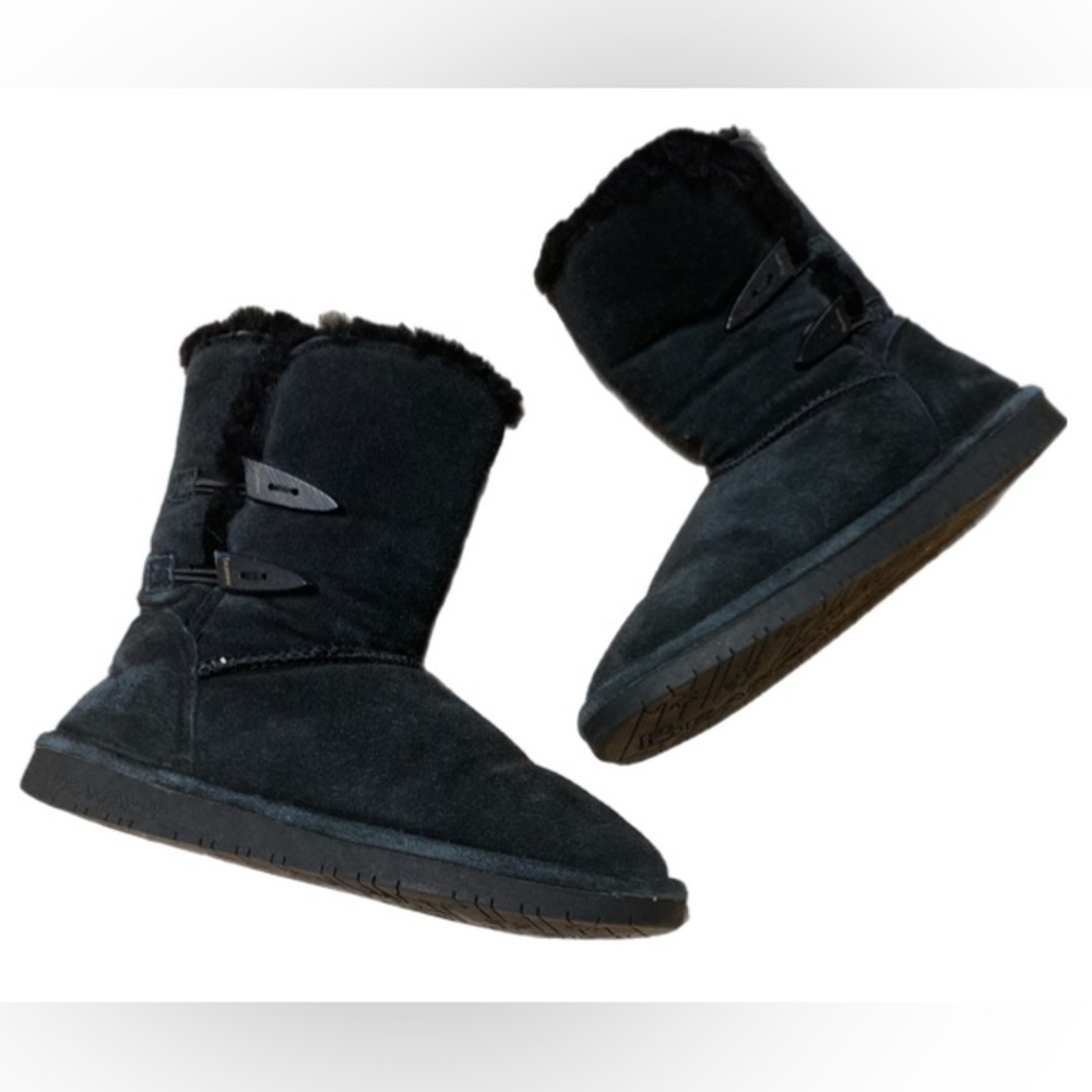 BearPaw Black Winter Boots Women’s size 8